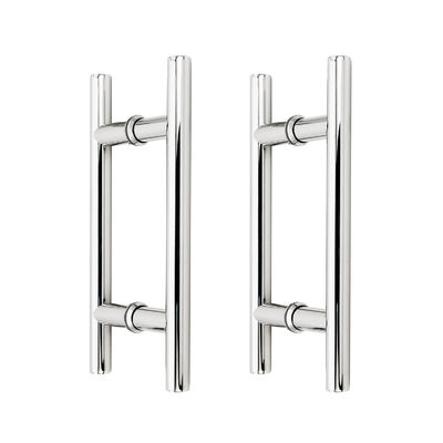 16" Portello scorrevole a forma di H per porte a doppio lato a spinta a cromo
