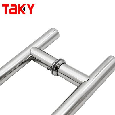 16" Portello scorrevole a forma di H per porte a doppio lato a spinta a cromo