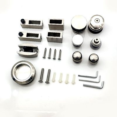 Kit di attrezzature per porte scorrevoli in vetro senza cornice per la casa Hotel ufficio Vila Bagno
