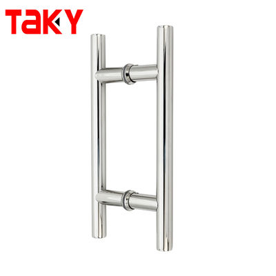 24 pollici in acciaio inossidabile Tempered Glass Push Pull Maniglia per porta in hotel doccia