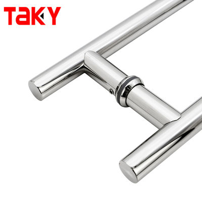 24 pollici in acciaio inossidabile Tempered Glass Push Pull Maniglia per porta in hotel doccia