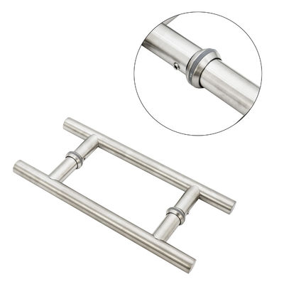 24 pollici in acciaio inossidabile Tempered Glass Push Pull Maniglia per porta in hotel doccia