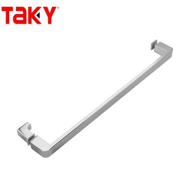 Spessore di vetro 12 mm Acciaio inossidabile tubo rettangolare barra porta di vetro dritto manico a trazione unilaterale