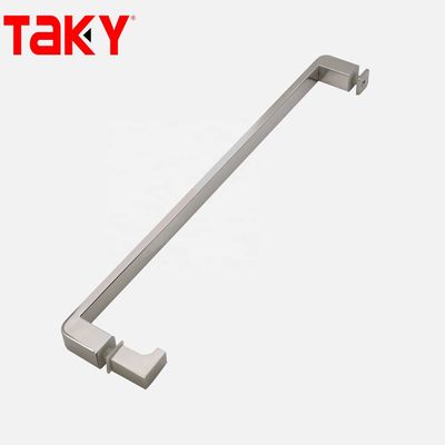 Spessore di vetro 12 mm Acciaio inossidabile tubo rettangolare barra porta di vetro dritto manico a trazione unilaterale