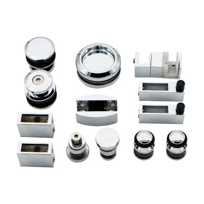 Kit di attrezzature per porte di vetro eleganti e eleganti per il moderno sistema scorrevole del bagno