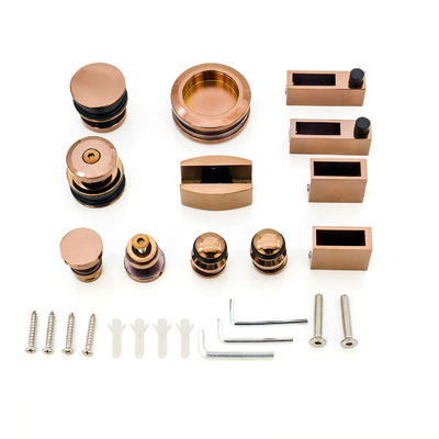 Kit di attrezzature per porte di vetro eleganti e eleganti per il moderno sistema scorrevole del bagno