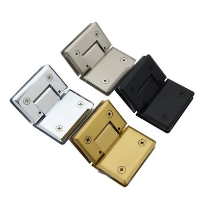 Chiusura sicura della porta 8-12mm vetro spazzolato oro doccia senza cornice porta di vetro Pivot Cerniera