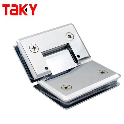 Chiusura sicura della porta 8-12mm vetro spazzolato oro doccia senza cornice porta di vetro Pivot Cerniera