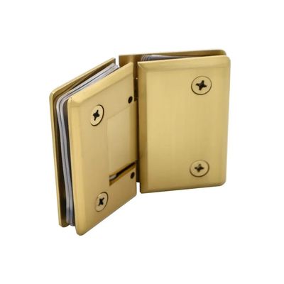 Chiusura sicura della porta 8-12mm vetro spazzolato oro doccia senza cornice porta di vetro Pivot Cerniera