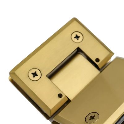 Chiusura sicura della porta 8-12mm vetro spazzolato oro doccia senza cornice porta di vetro Pivot Cerniera
