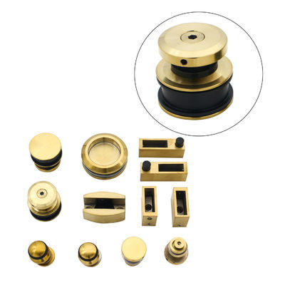 Quadrato vetro temperato trasparente senza cornice porta scorrevole kit per vetro 6-12mm