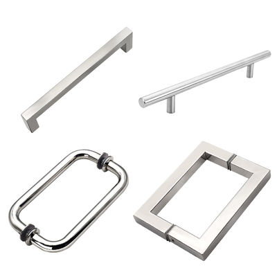 Porta in acciaio inossidabile lucidato manico di vetro Design popolare per le vostre esigenze
