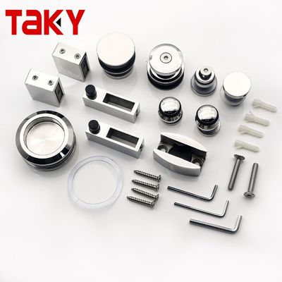 Kit di attrezzature per porte della doccia di alta durezza e durevole Kit senza cornice per vassoio rotondo