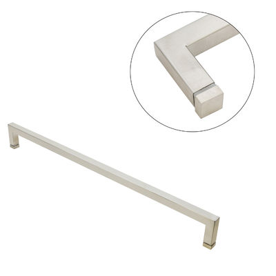 6-14mm Spessore di vetro Acciaio Quadrato Forma L Porta in vetro gemella grande Spurgato Porta della doccia Maniglie