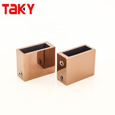 Porta doccia di vetro singolo in acciaio inossidabile 304 porta scorrevole di fienile kit hardware in finitura dorata