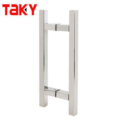 Stile di design cinese CP Finish Commerciale H Maniglia per doccia scorrevole senza telaio Maniglie di porta in vetro