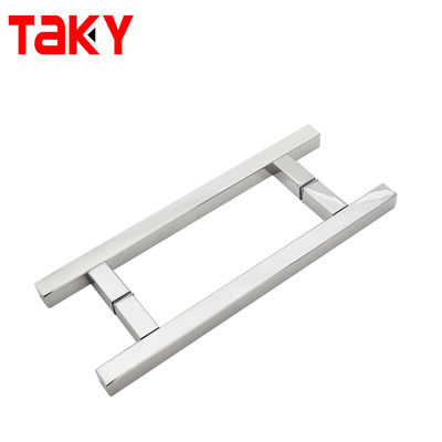 Stile di design cinese CP Finish Commerciale H Maniglia per doccia scorrevole senza telaio Maniglie di porta in vetro