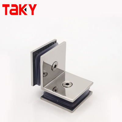 Clampe da doccia durevoli da 45*45 mm per vetro temperato da montare nell'angolo della porta del bagno