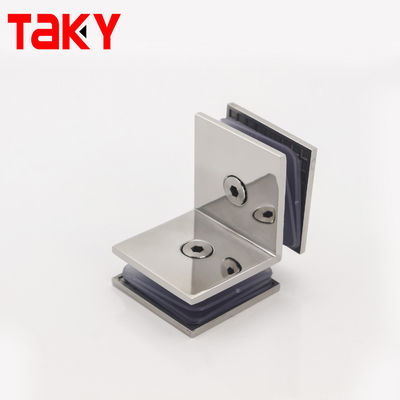 Clampe da doccia durevoli da 45*45 mm per vetro temperato da montare nell'angolo della porta del bagno