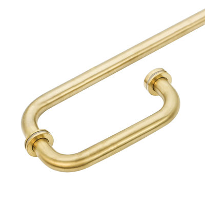 Alberghi Bagno Ufficio Entrata Pull Maniglie in acciaio inossidabile 304 Finitura in oro spazzolato
