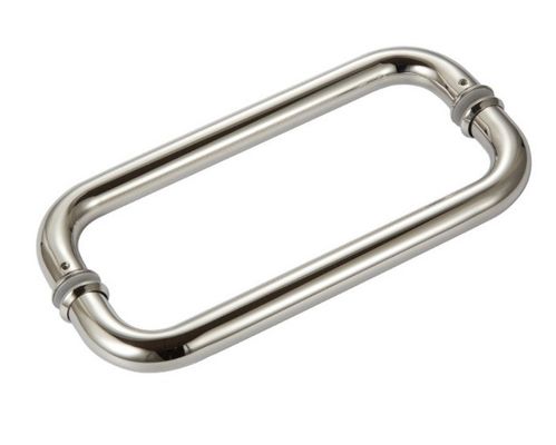 Manico di tiro in oro rosa per porta doccia 203*203mm Spessore della porta 8-12mm incluso