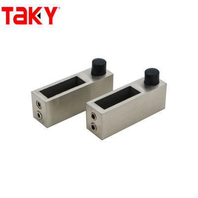 Hardware di porta scorrevole senza telaio di vetro in design minimalista con spessore di 10 mm