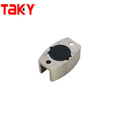 Hardware di porta scorrevole senza telaio di vetro in design minimalista con spessore di 10 mm