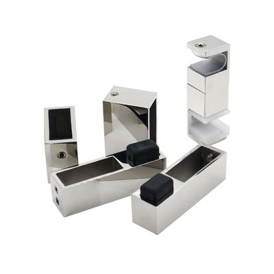 Rulli in acciaio inossidabile senza telaio rotaia pendente binario scorrevole bagno di grana doccia di vetro kit hardware porta