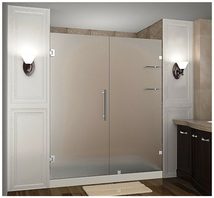 Porta in vetro in acciaio inossidabile esteriore maniglia di tiro per bagno lungo 600 mm doccia