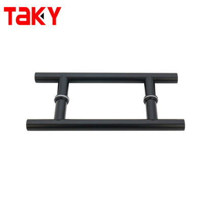 0.5mm Spessore Matt Nero Interni Manicelle di porta in vetro per ufficio Bagno camera doccia