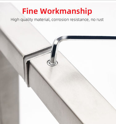 Moderno design porta in vetro inossidabile maniglia per Back To Back Building Standard interno