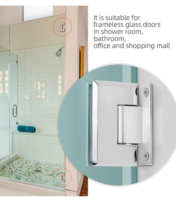 Hotel Bagno Tipo H Specchio in acciaio inossidabile Doccia Porta di vetro Cerniere 12mm Fuso
