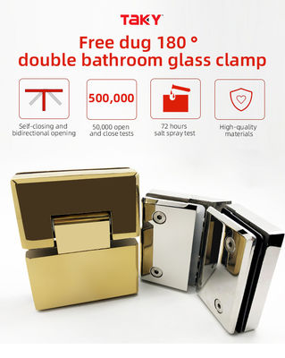Aggiornate il vostro bagno con 90*55mm Funzione regolabile Doccia di vetro Cerniera Parete a Parete