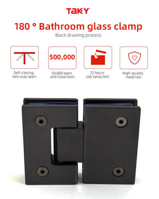 180° Leggio vetro a vetro Bagno Bagno per 8-12mm Vetro stile di design moderno
