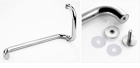 Maniglia di tiraggio in vetro temperato con design regolabile in acciaio inossidabile verticale SS304