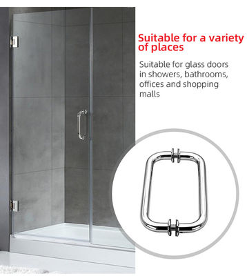 Spessore della porta 8-12 mm Porta doccia Rose Gold Pull Handle con spessore del tubo di 1,0 mm