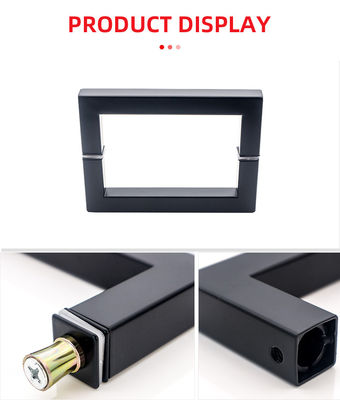 Moderno 8 pollici 200mm H manica porta doccia per porta di vetro in SS304 finitura polacca