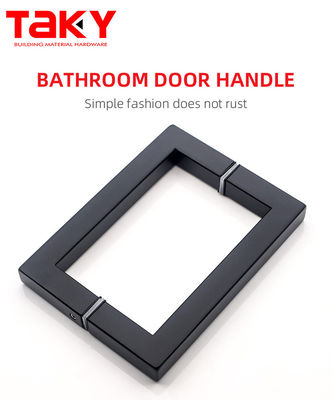 Manicotti porta finestra in acciaio inossidabile Sliding Pull Quadrato doccia Manicotto porta in vetro