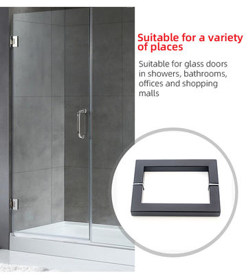 Manicotti porta finestra in acciaio inossidabile Sliding Pull Quadrato doccia Manicotto porta in vetro