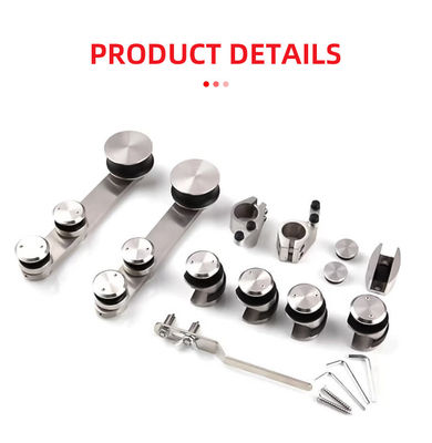 60 kg Portante porta scorrevole di vetro doccia per 8-10 mm vetro PSS/SSS Hardware