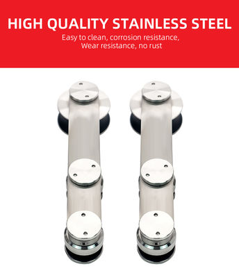 60 kg Portante porta scorrevole di vetro doccia per 8-10 mm vetro PSS/SSS Hardware