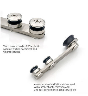 60 kg Portante porta scorrevole di vetro doccia per 8-10 mm vetro PSS/SSS Hardware
