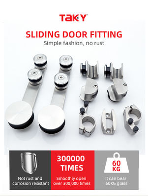 60 kg Portante porta scorrevole di vetro doccia per 8-10 mm vetro PSS/SSS Hardware