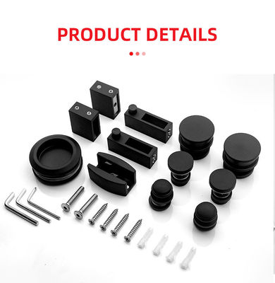 Porte scorrevoli in vetro senza telaio Kit hardware con porta scorrevole in stile chiuso e diretto