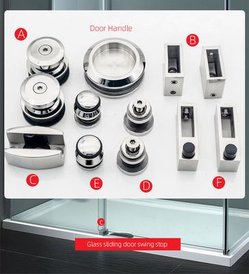 Kit di porta e hardware per granai altamente resistenti alla corrosione con vetro sicuro di 8-12 spessori