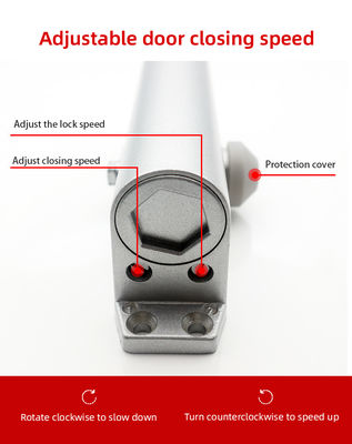Capacità di carico 45-65 KG Chiusura porta automatica in alluminio con 2 velocità e consumo