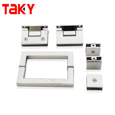 Stainless Steel 90 gradi Inghiottitura di vetro doccia porta doccia ottone Pivot Inghiottitura per il bagno Inghiottiture schermo di vetro