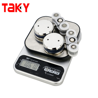 Rullo per porta scorrevole in vetro per impieghi gravosi, capacità di carico 50 kg+