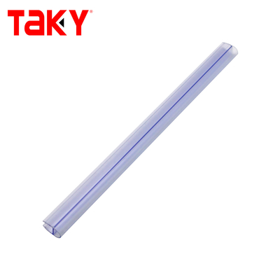 Striscia di tenuta per porta doccia in PVC trasparente 10mm Trasparente Nero