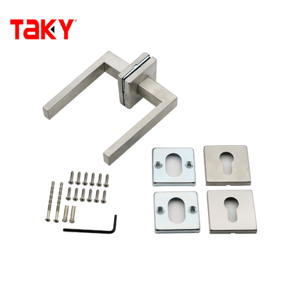 Manica della porta di doccia in acciaio inossidabile in vetro di design moderno